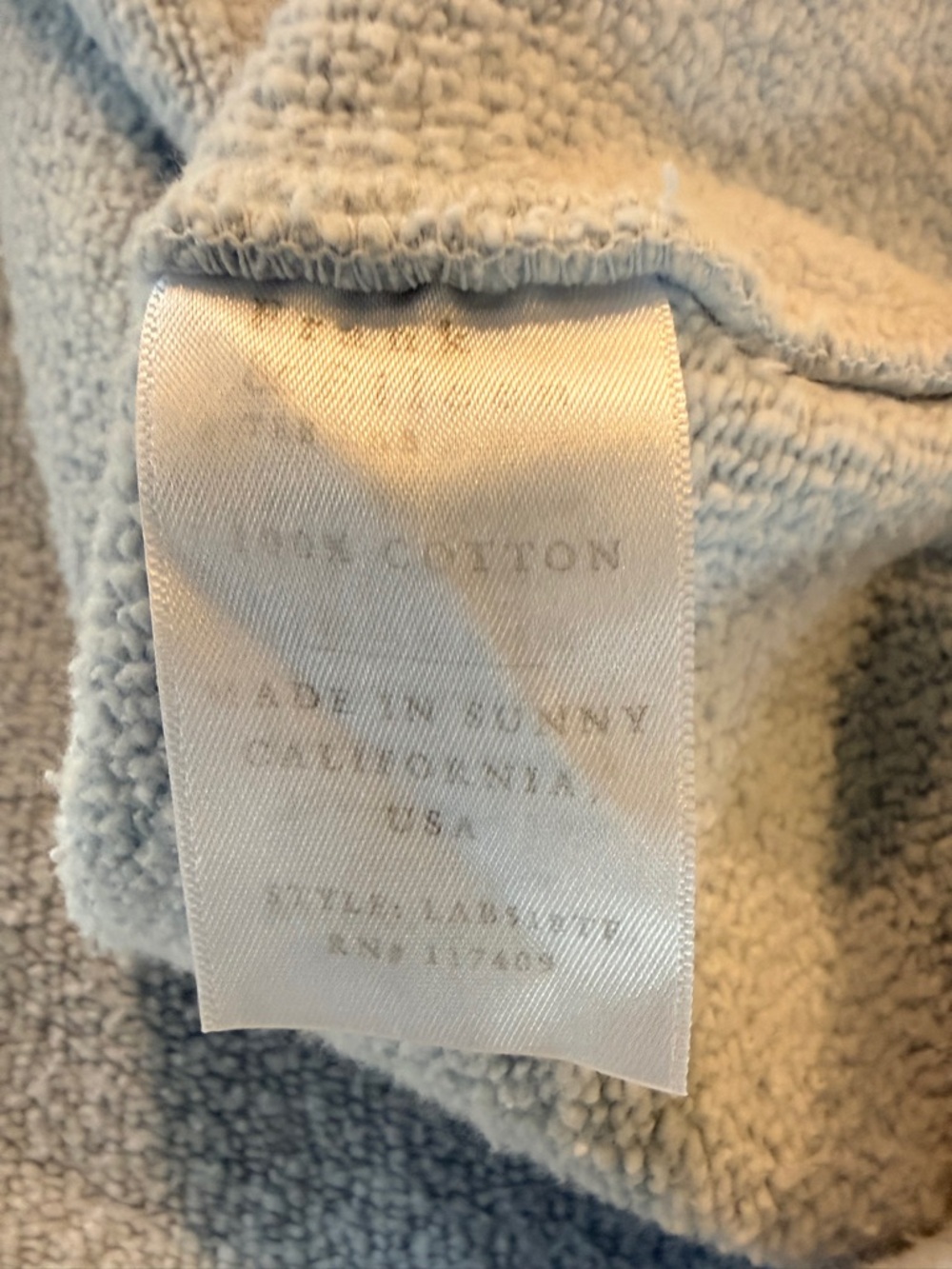 NWOT Frank and Eileen M Shirting Light Blue Triple Fleece Anna never worn - Picture 7 of 7